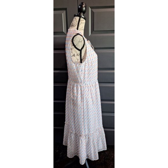 EUC Draper James Swiss Dot Tiered Dress/Size 12 - Picture 4 of 6